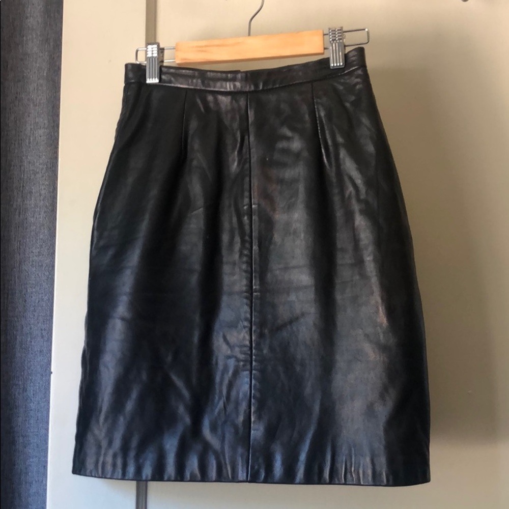 Leather skirt